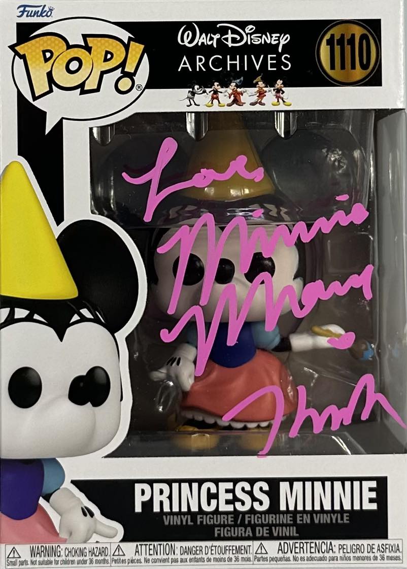 Kaitlyn Robrock autogaphed signed inscribed Funko Pop #1110 JSA Minnie Mouse