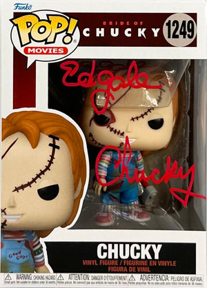 Ed Gale autographed signed Funko Pop Chucky #1249 Childs Play JSA COA