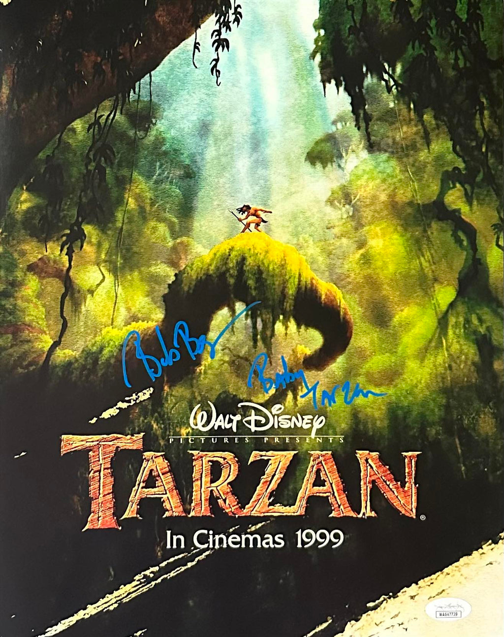 Bob Bergen autographed signed inscribed 11x14 photo Tarzan JSA Baby Tarzan