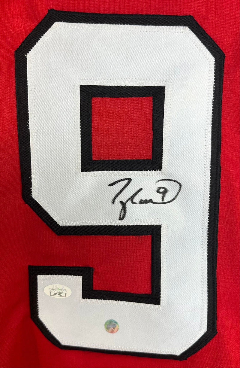 Taylor Hall autographed signed jersey NHL New Jersey Devils JSA COA