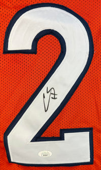 Chris Harris Jr. autographed signed orange pro style jersey JSA COA