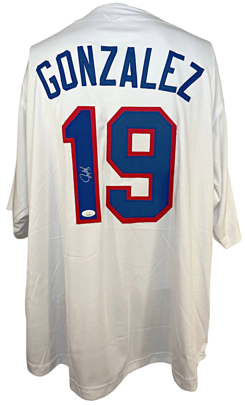 Juan Gonzalez autographed signed jersey MLB Texas Rangers JSA COA MVP