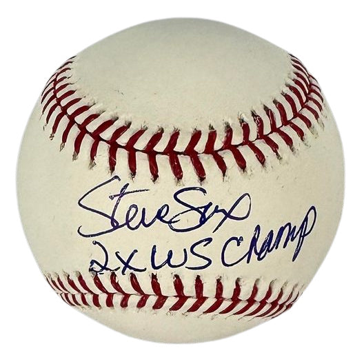 Steve Sax autographed signed inscribed baseball Los Angeles Dodger PSA Yankees