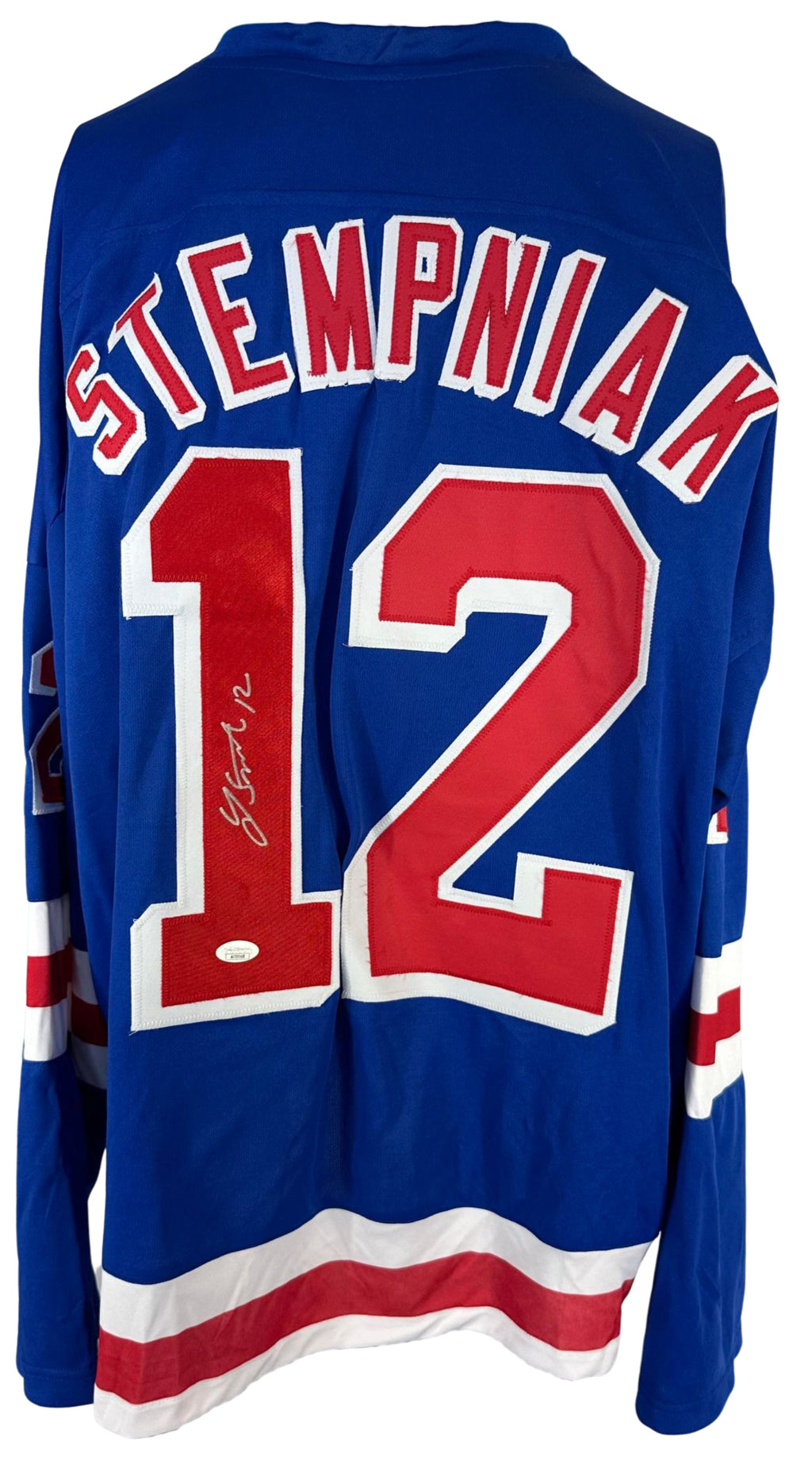 Lee Stempniak autographed signed jersey NHL New York Rangers JSA COA