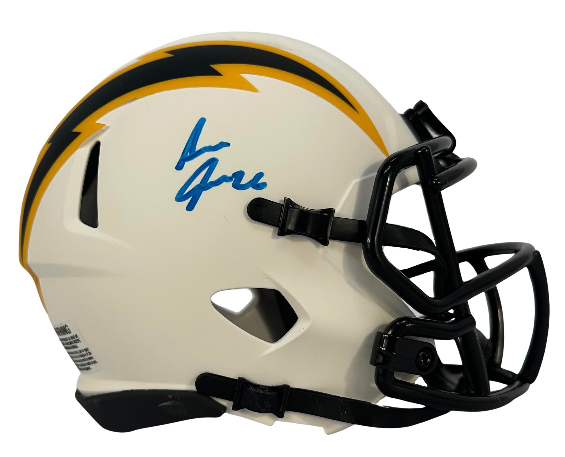 chargers mini football helmet Asante Samuel Jr. autographed signed mini helmet NFL Los Angeles Charg – JAG Sports Marketing