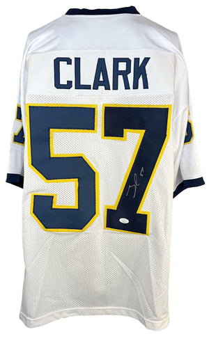 FRANK CLARK AUTOGRAPHED SIGNED COLLEGE STYLE WHITE JERSEY JSA COA