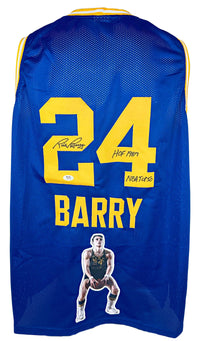 Rick Barry autographed signed inscribed jersey NBA Golden State Warriors PSA COA