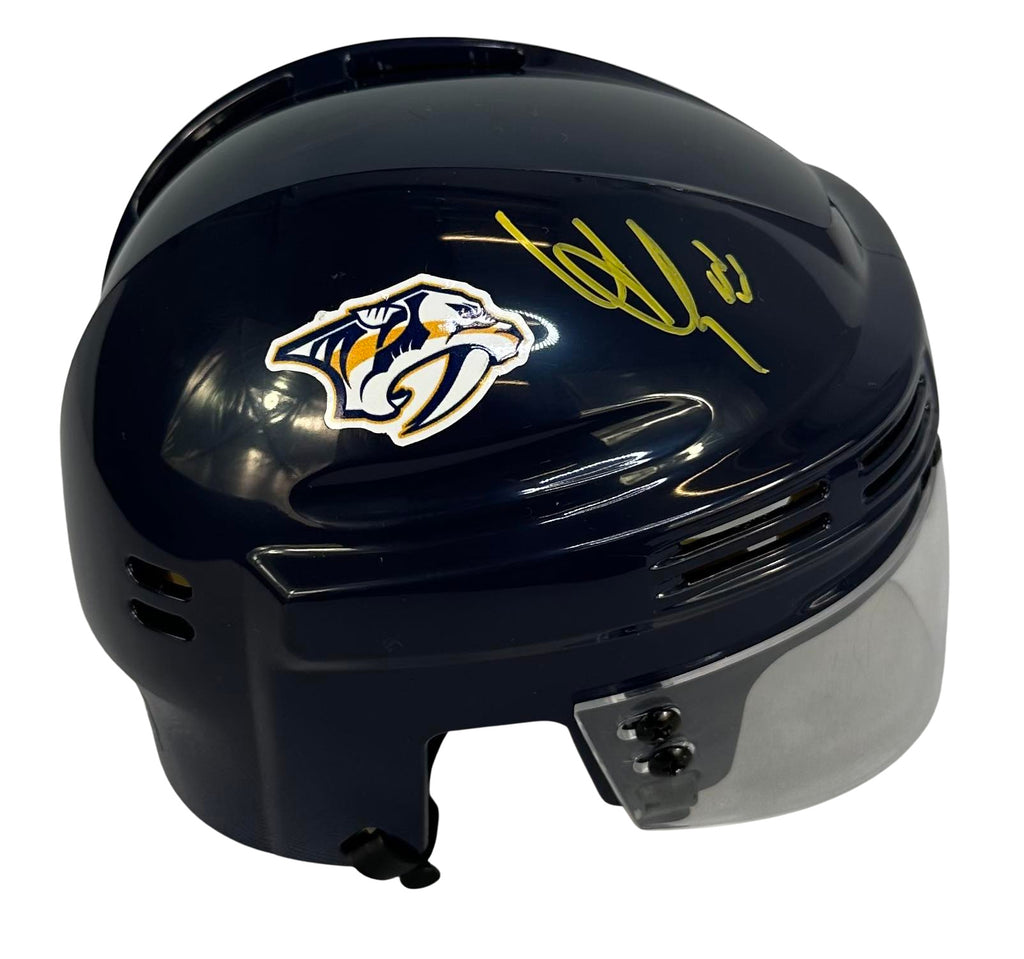 Viktor Arvidsson autographed signed mini helmet NFL Nashville Predators PSA