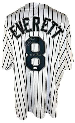 Carl Everett autographed signed inscribed jersey MLB Chicago White Sox JSA COA