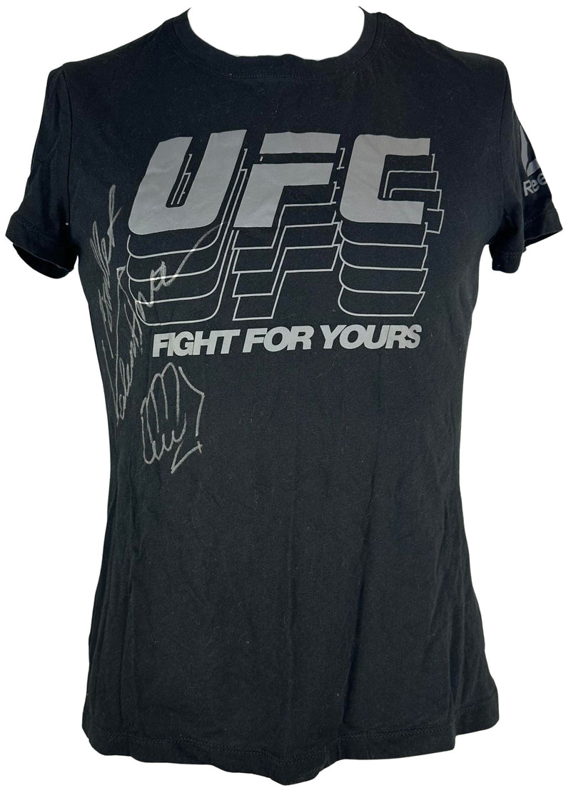 Valentina Shevchenko autographed signed shirt UFC Training Worn LOA MMA