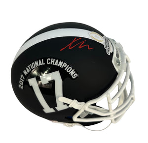 Xavier McKinney autographed signed mini helmet NCAA Alabama Crimson Tide JSA