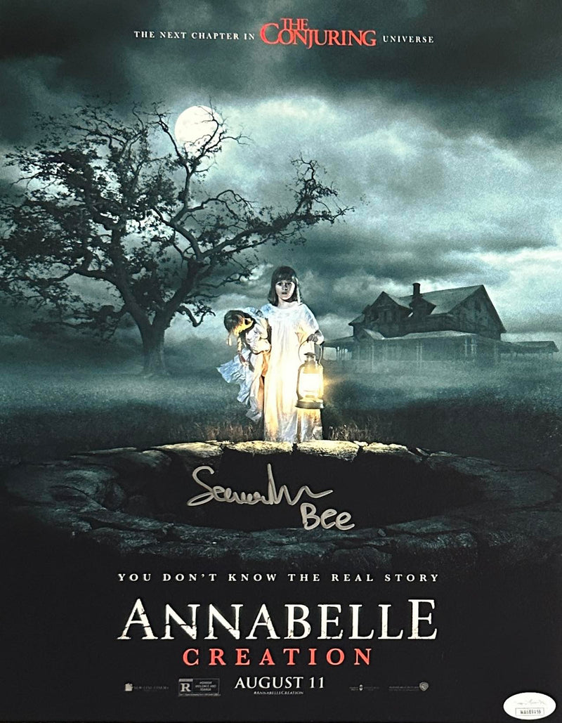 Samara Lee signed inscribed 11x14 photo Anabell Creation JSA COA The Conjuring