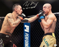 Max Holloway autographed signed 16x20 photo UFC Blessed JSA COA Jose Aldo