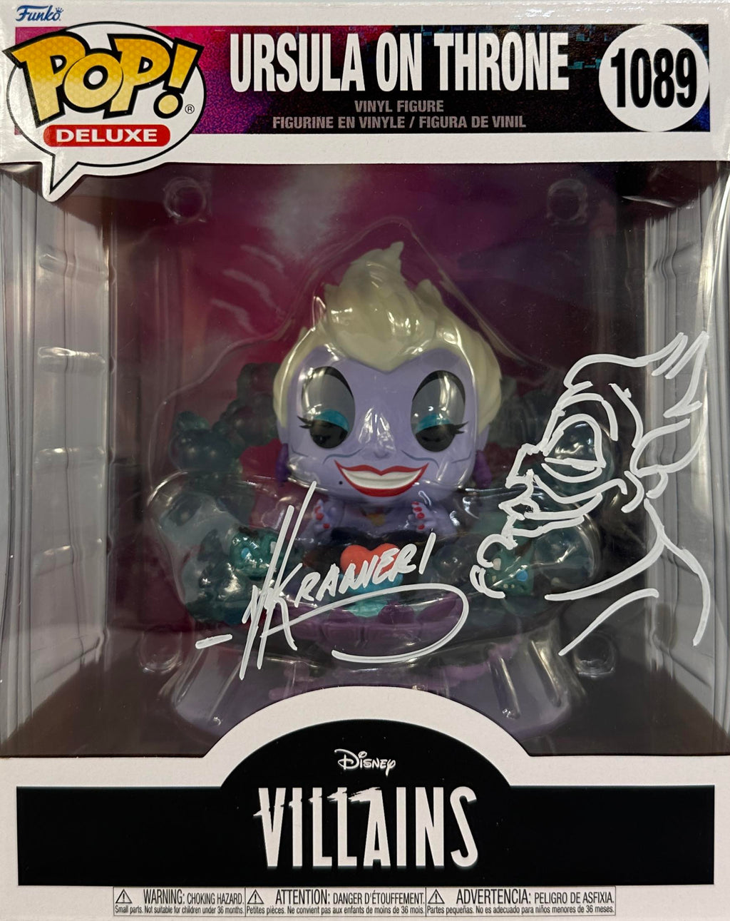 Nik Ranieri signed inscribed Funko Pop #1089 Ursula JSA COA The Little Mermaid