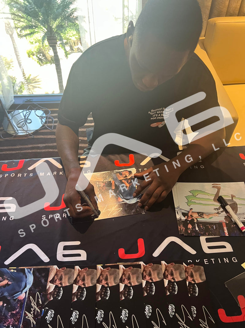 Israel Adesanya autographed signed 8x10 photo UFC Alex Pereira JSA Style Bender