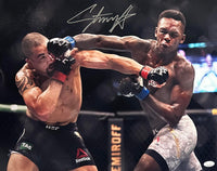 Israel Adesanya autographed 16x20 photo UFC Robert Whittaker JSA Style Bender