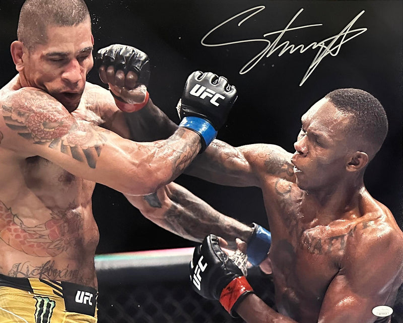 Israel Adesanya autographed signed 16x20 photo UFC Alex Pereira JSA Style Bender