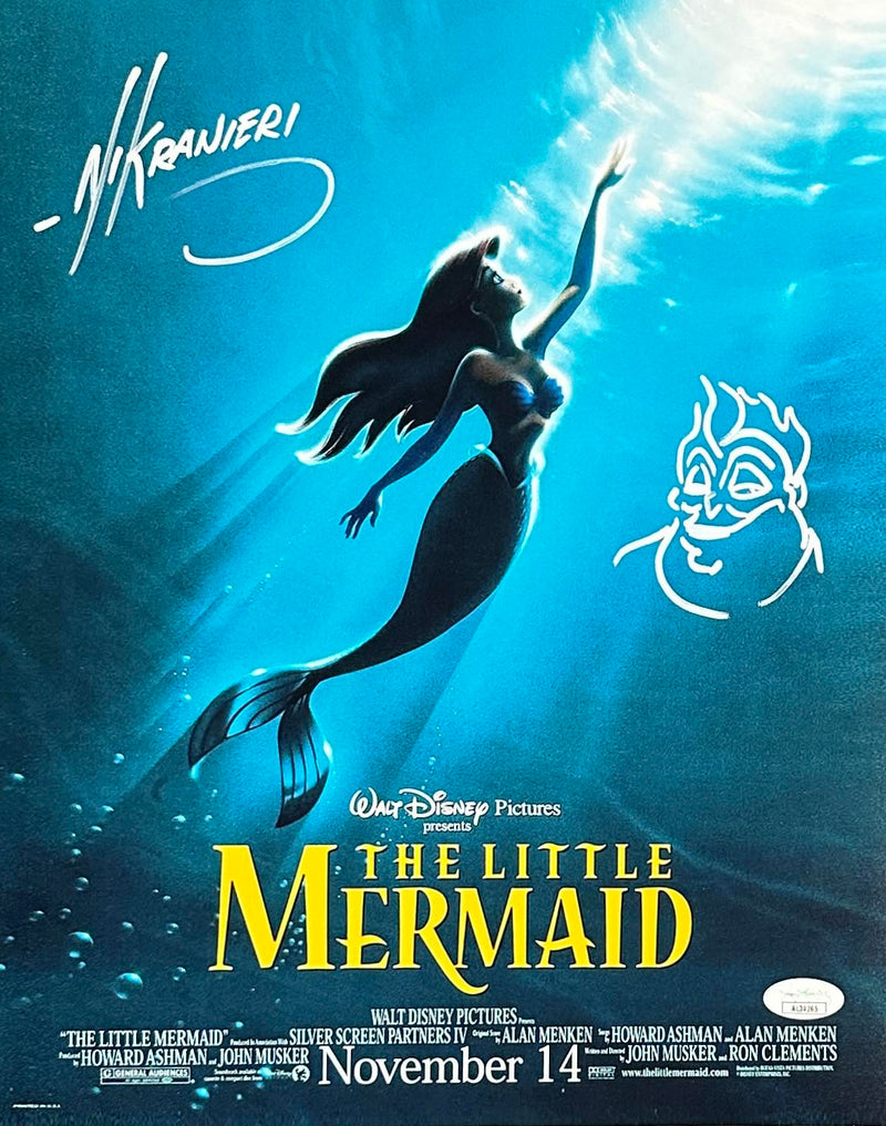 Nik Ranieri autographed inscribed 11x14 photo The Little Mermaid JSA COA Ursula
