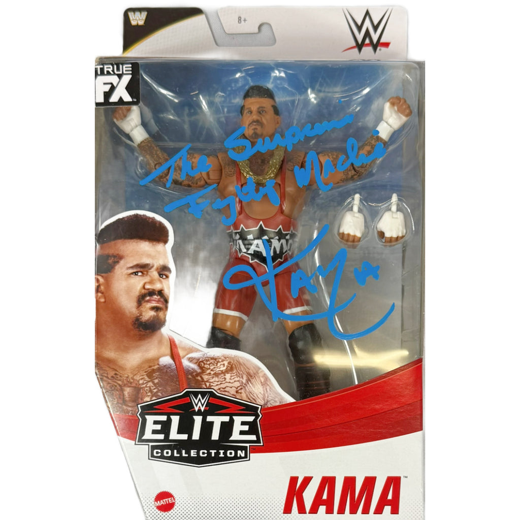 Charles Wright autographed inscribed figure JSA WWF WWE Godfather Shango Kama