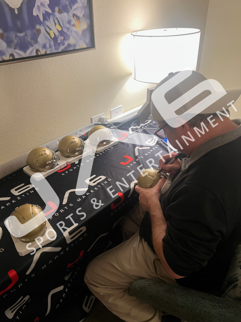 Sean Astin Rudy Ruettiger autographed signed mini helmet NFL JSA Notre Dame