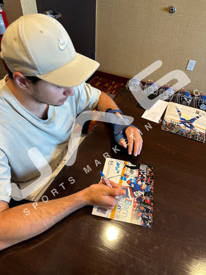 Alexander Romanov autographed signed 8x10 photo NHL New York Islanders JSA COA