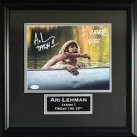 Ari Lehman signed inscribed framed 8x10 photo Jason Voorhees Friday The 13th JSA