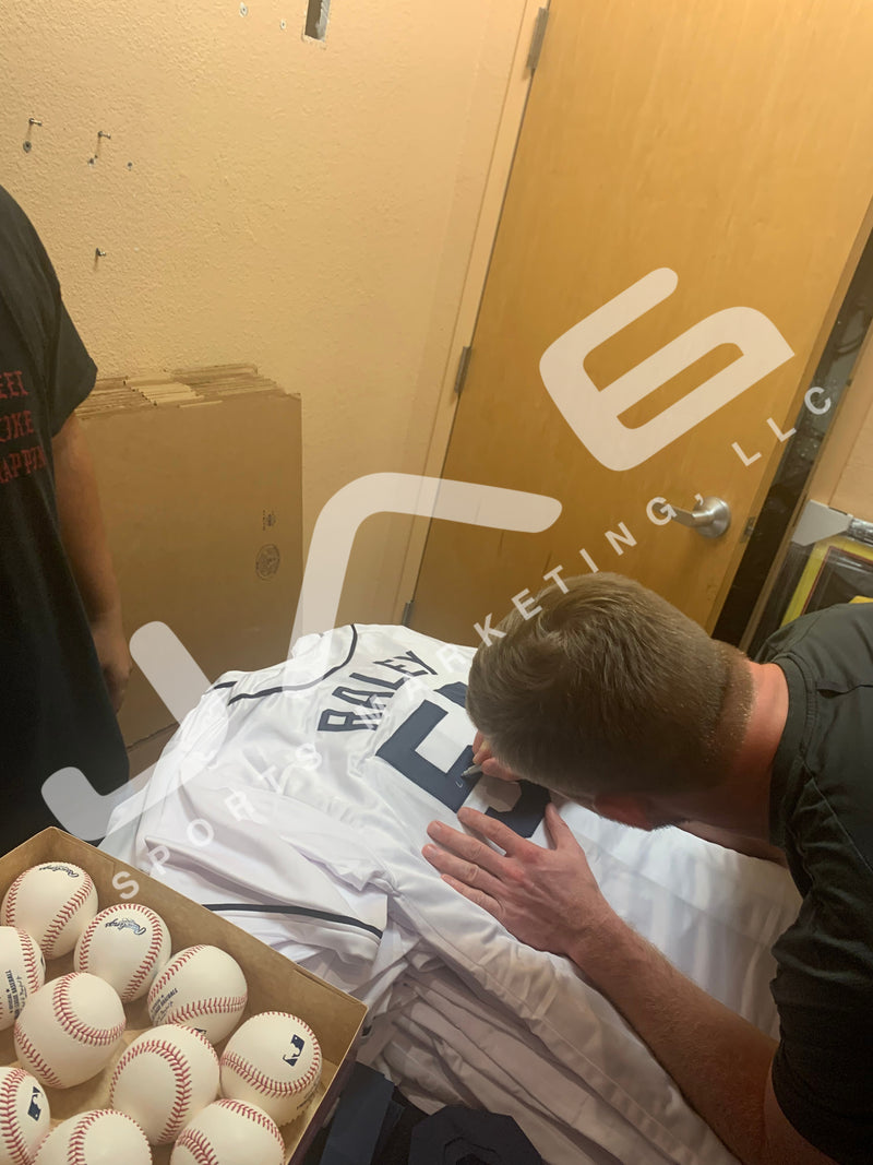Luke Raley autographed signed jersey MLB Tampa Bay Rays JSA COA
