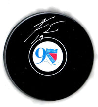 Jesper Fast autographed signed puck NHL New York Rangers JSA COA