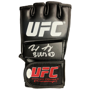 Max Holloway autographed signed inscribed glove UFC BAS Blessed