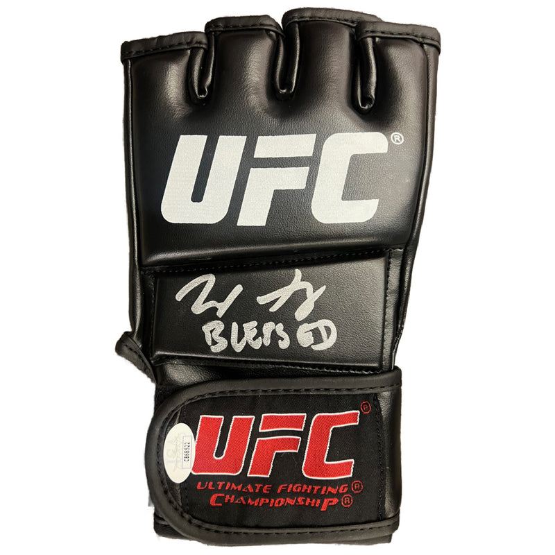 Max Holloway autographed signed inscribed glove UFC BAS Blessed