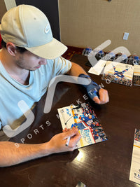Sorokin Romanov dual autographed signed 8x10 photo NHL New York Islanders JSA