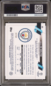 Kevin De Bruyne 2022-23 Topps Gold Foil PSA 10 /50 #33 UEFA