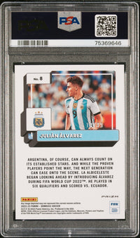 Julian Alvarez 2022-23 Panini Donruss RC #8 PSA 10