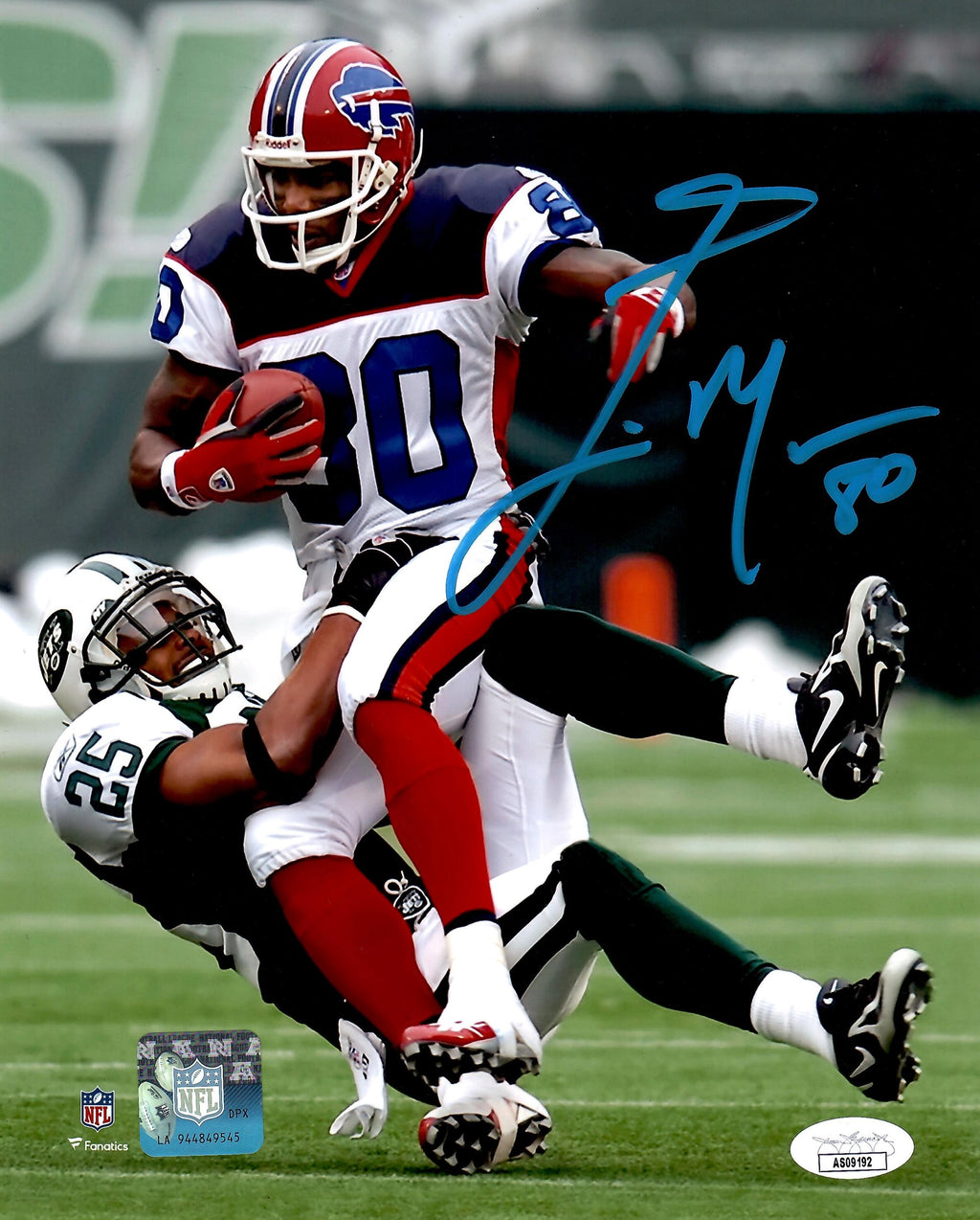 Eric Moulds autographed signed 8x10 photo NFL Buffalo Bills JSA COA