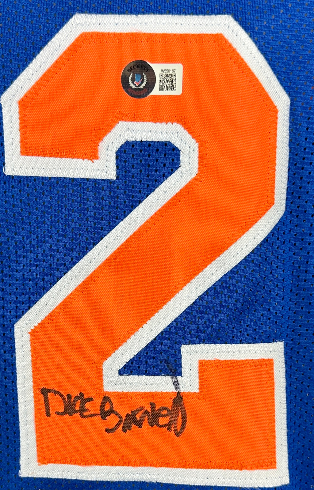 Dick Barnett autographed signed jersey NBA New York Knicks JSA COA