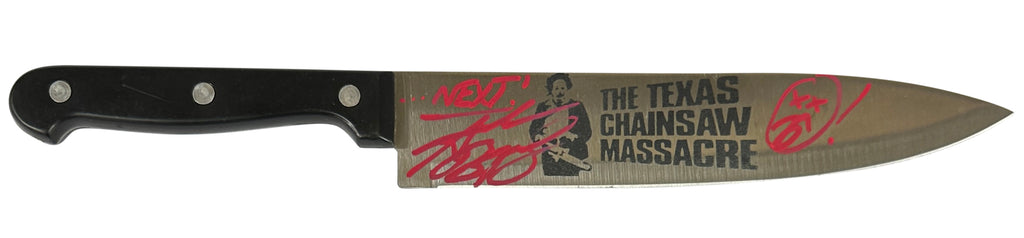 Andrew Bryniarski signed inscribed knife Texas Chainsaw Massacre JSA Leatherface
