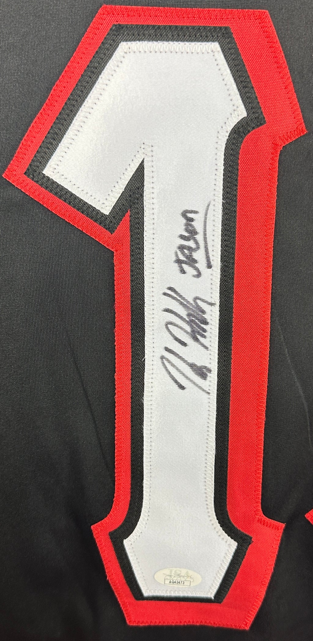 Kane Hodder & Douglas Tait signed insc jersey Jason Voorhees JSA Friday The 13th