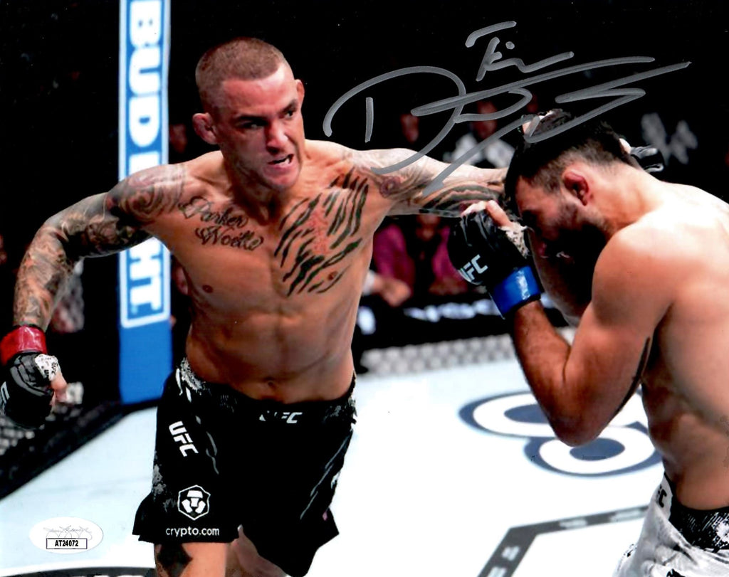 Dustin Poirier autographed signed 8x10 photo UFC JSA COA The Diamond