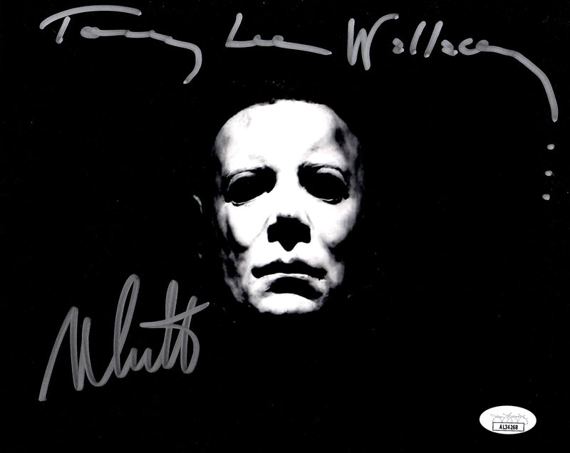 Tommy Lee Wallace Nick Castle signed autographed 8x10 photo Halloween JSA COA