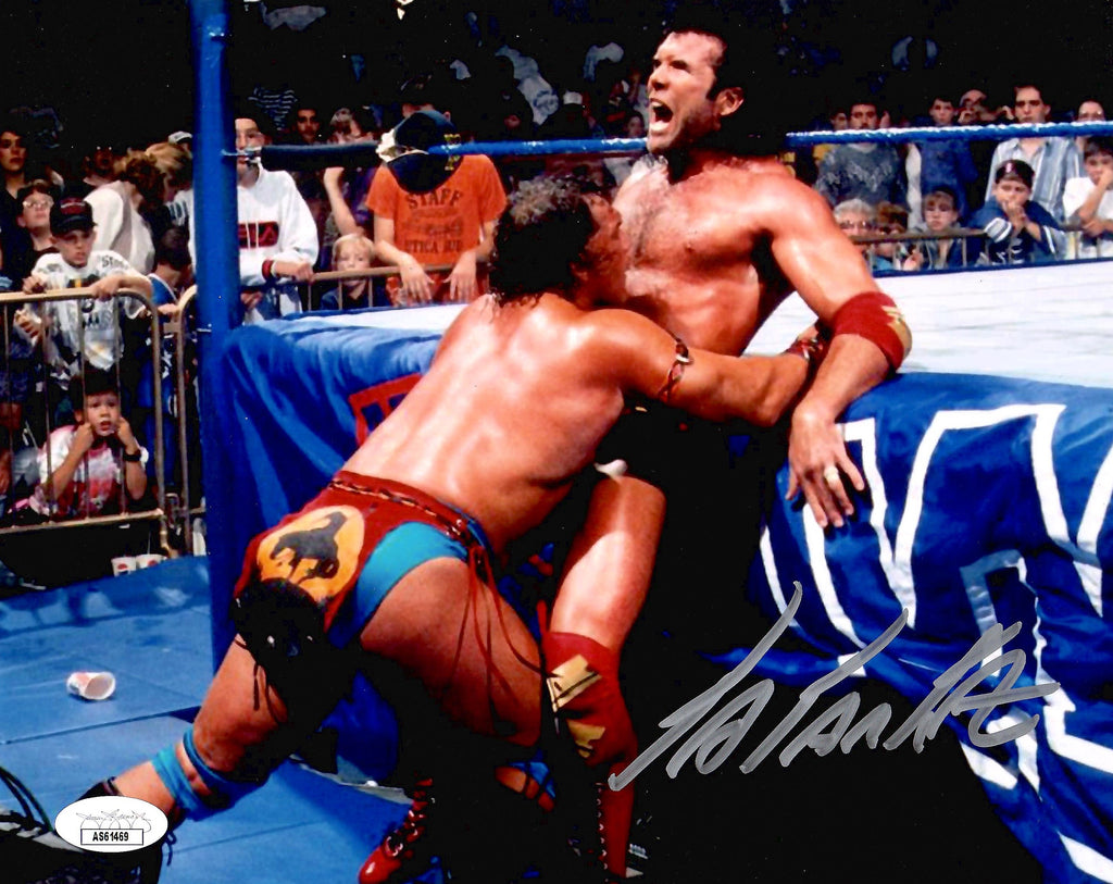 Tatanka autographed signed 8x10 photo WWE JSA COA Chris Chavis