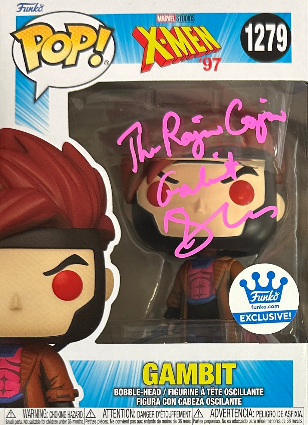 Tony Daniels autographed signed inscribed Funko Pop #1279 Gambit X-Men