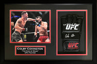 Colby Covington autographed signed inscribed framed glove UFC JSA COA Masvidal Dana White