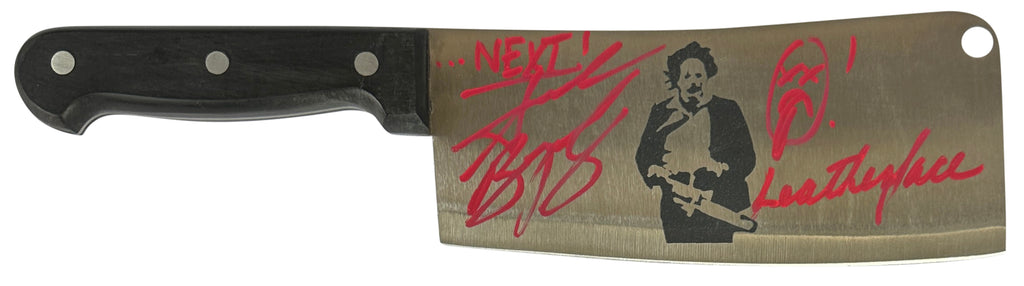 Andrew Bryniarski signed inscribed knife Texas Chainsaw Massacre JSA COA Leatherface