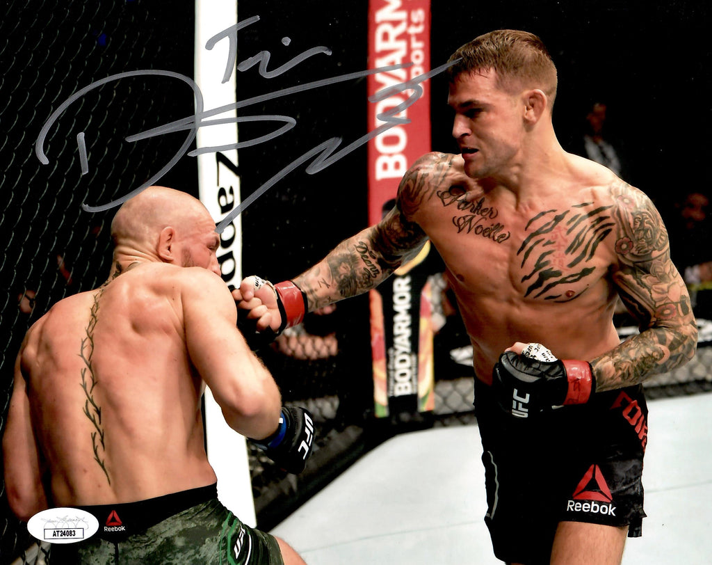 Dustin Poirier autographed signed 8x10 photo UFC JSA COA The Diamond