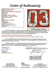 Team autographed signed jersey New Jersey Devils JSA COA
