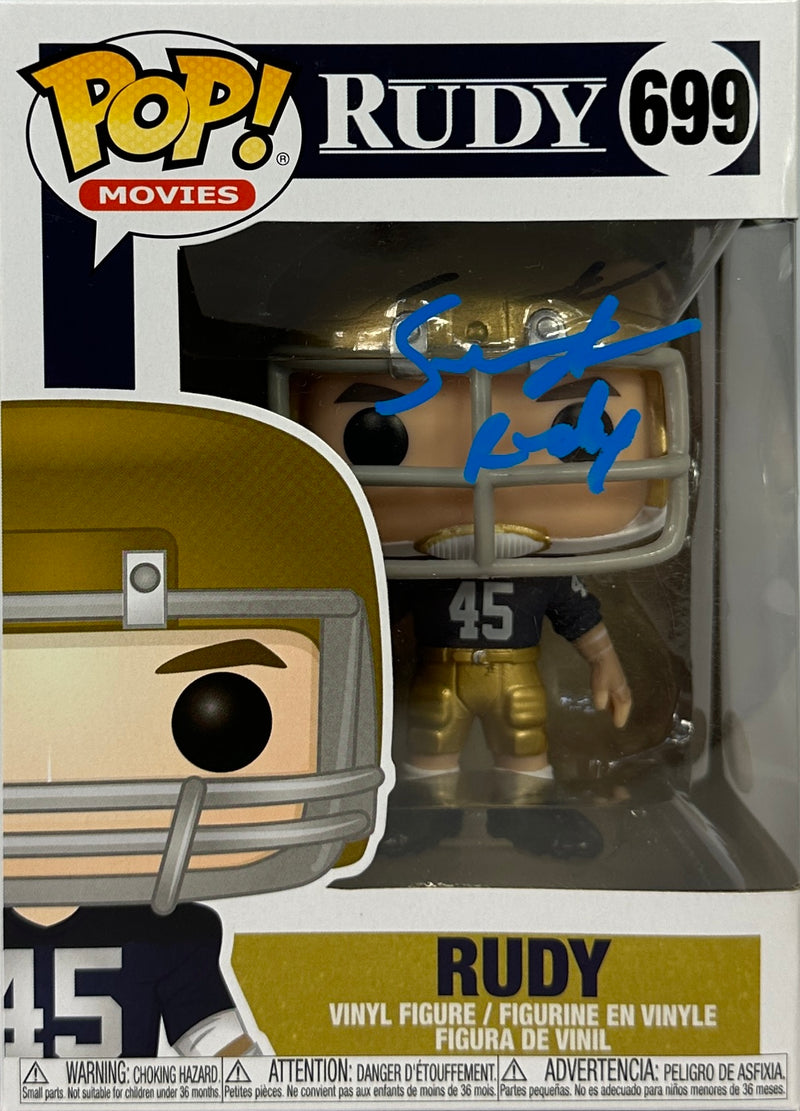 Sean Astin autographed signed inscribed Funko Pop #699 Rudy JSA COA