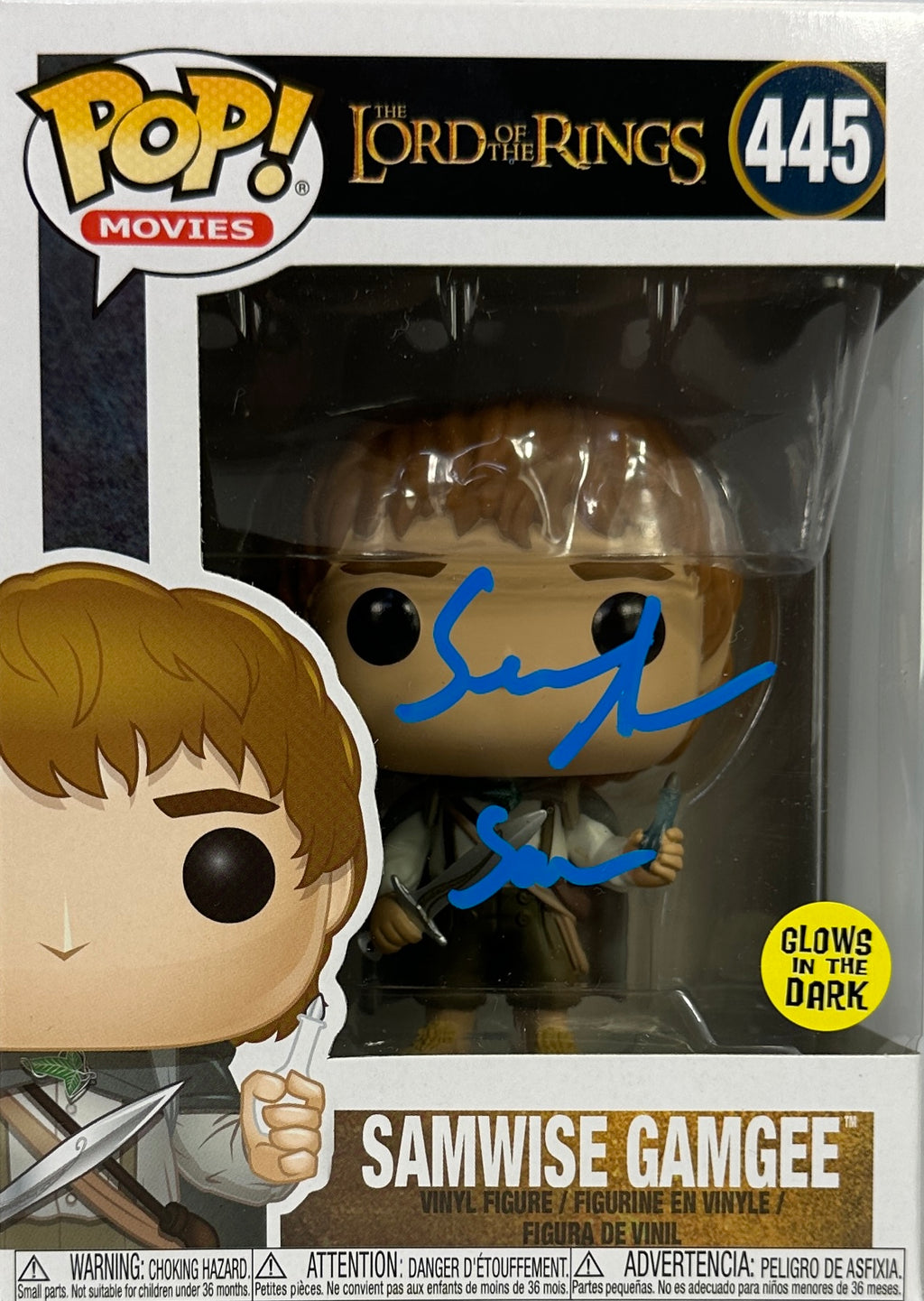 Sean Astin autographed signed inscribed Funko Pop #445 JSA Lord of The Rings Sam