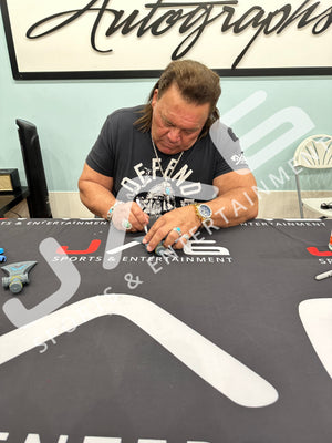 Tatanka autographed signed toy axe WWE JSA COA Chris Chavis