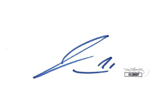 James Van Riemsdyk autographed signed cut NHL Boston Bruins JSA COA