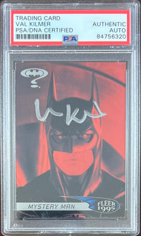 Val Kilmer autographed 1995 Fleer #82 Batman Forever card PSA Encap DC Comics